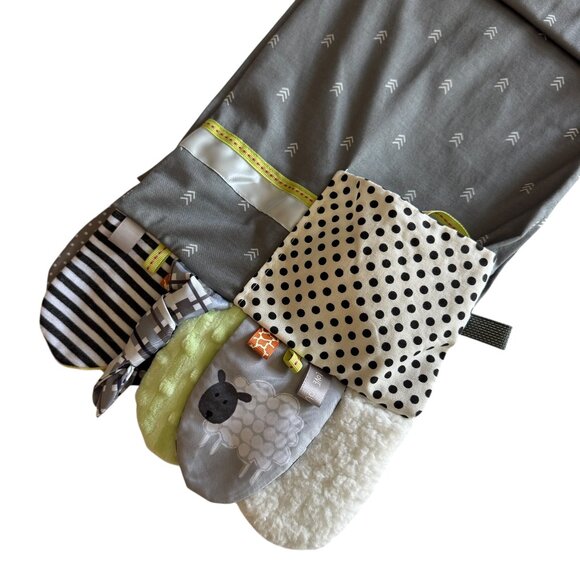 Demdaco Faith Activity Scarf Lightweight Pockets Textural Ribbons Mirror Crinkle - Picture 5 of 16